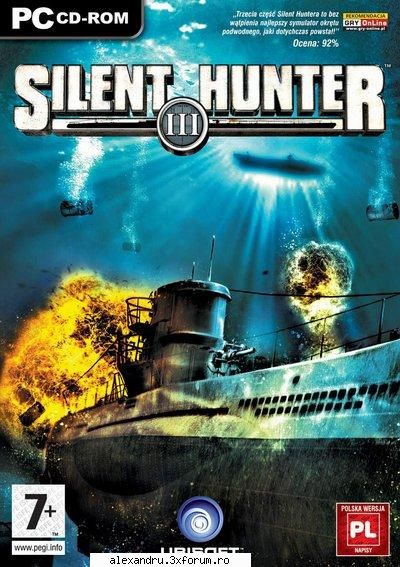 Silent Hunter III (DVD) - Command the cunning and deadly U-boats of the - Jocuri Full